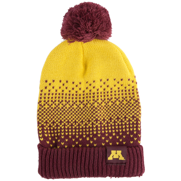 ZooZatz Oversized Minnesota M Knit Hat with Pom University of