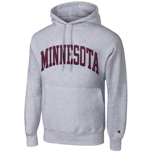Minnesota Arched Reverse Weave Hoodie 