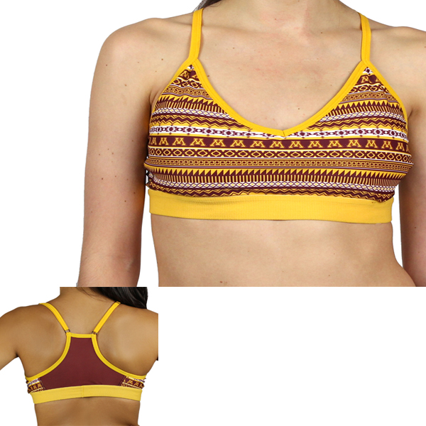 Ross University of Minnesota Patterned Sports Bra University of