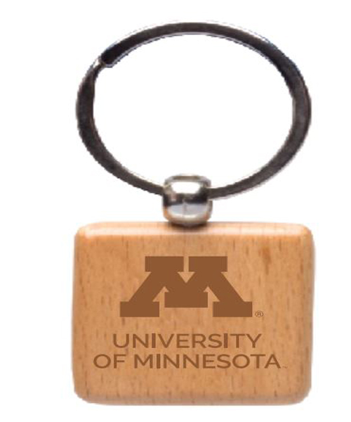 Neil Enterprises University of Minnesota Wooden Key Chain University