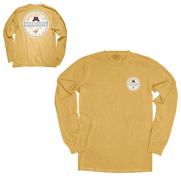 Blue 84 University of Minnesota Gold Long Sleeve T-Shirt | University ...