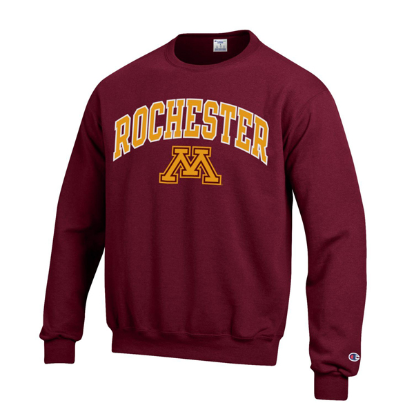 Champion University of Minnesota Rochester M Twill Sweatshirt ...