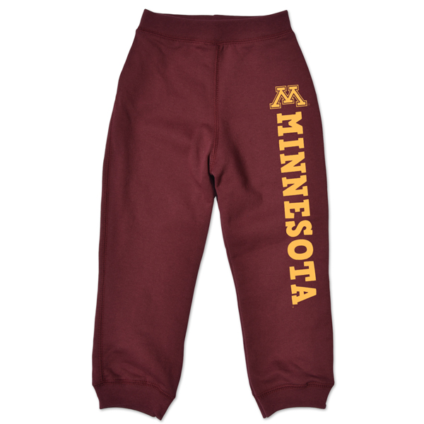 university gold sweatpants