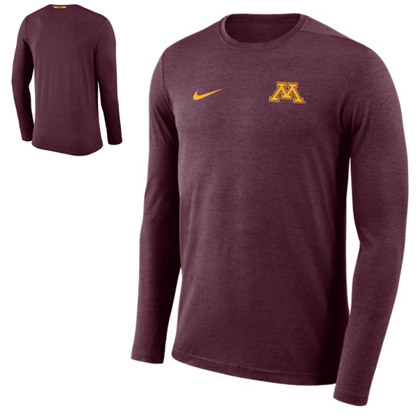 Nike University of Minnesota M Long Sleeve T Shirt | University of ...