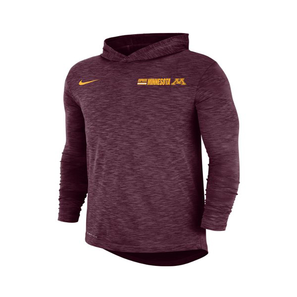 nike slub long sleeve hooded tee