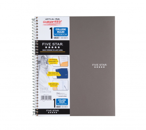 Mead Five Star Trend Wirebound One Subject Notebook University of