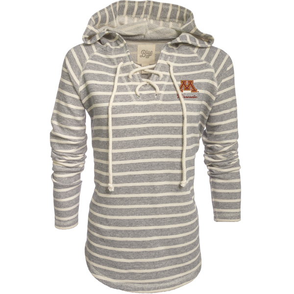 Blue 84 Women’s Minnesota M Lace Up French Terry Hood | University of ...