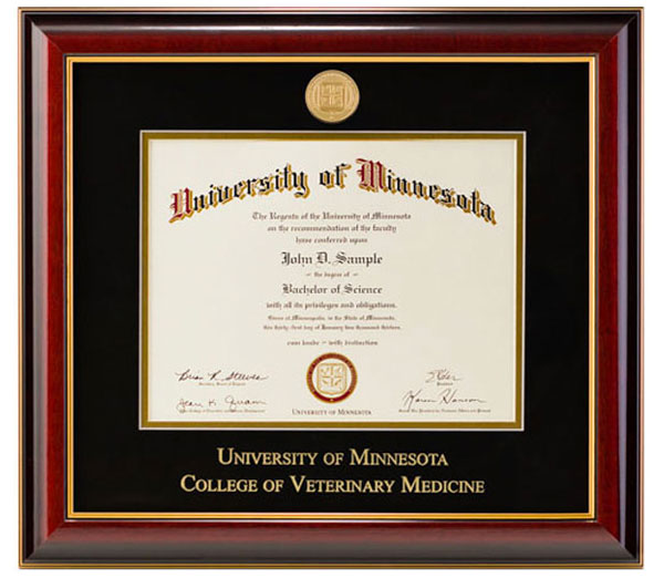 The Classic Diploma Frame College of Veterinary Medicine